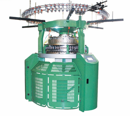 De groene Cirkel Breiende Machine van de Kleurenrib automatiseerde Elektronische Overdracht